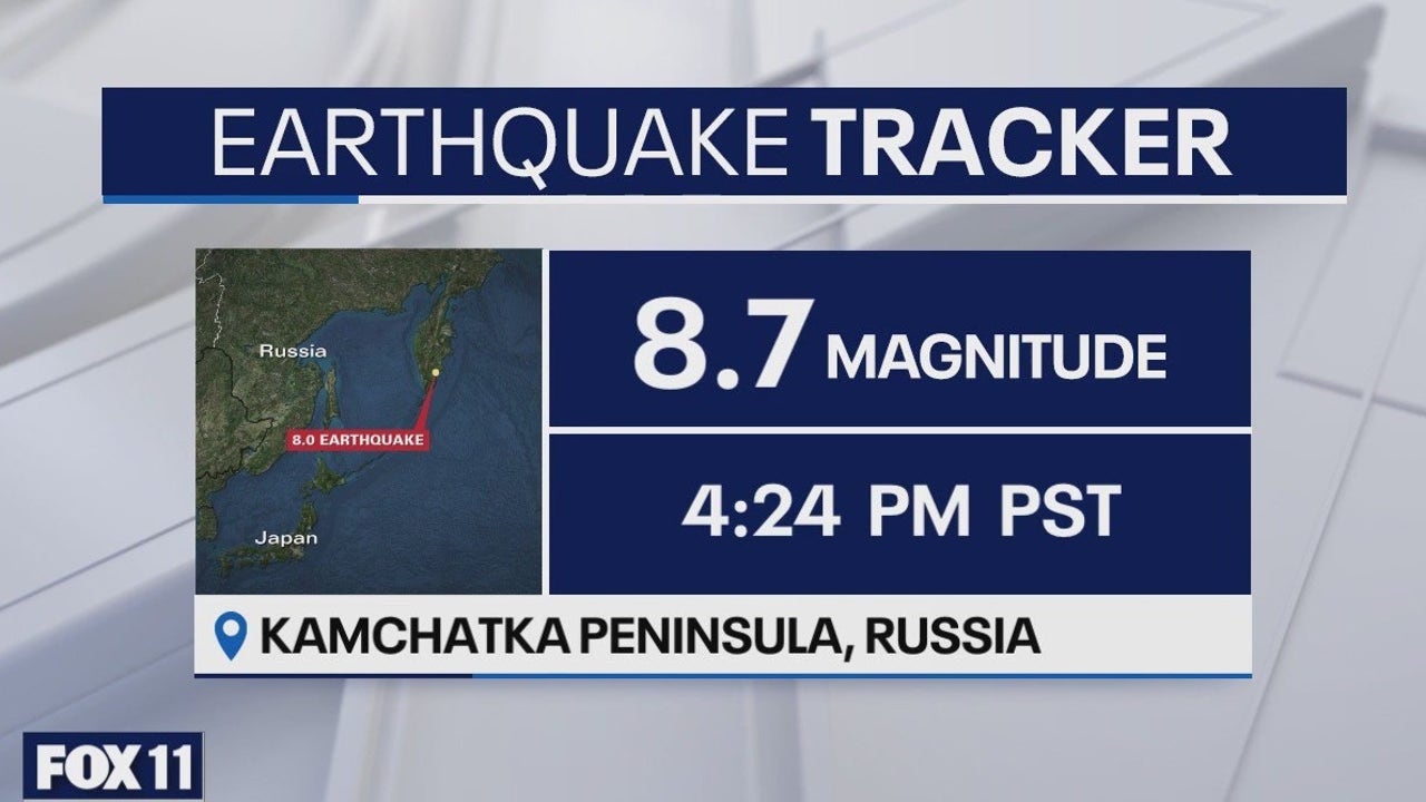 8.8 magnitude earthquake off coast of Russia triggers tsunami watch for California