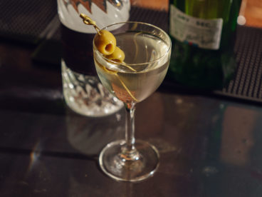 toronto-restaurants-st-johns-tavern-entertainment-district-martini A two-olive martini