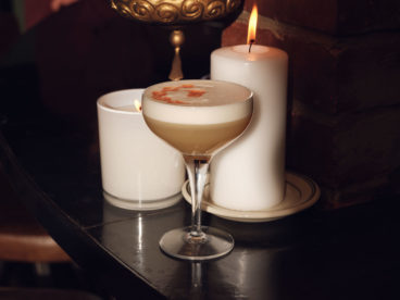 toronto-restaurants-st-johns-tavern-entertainment-district-whisky-sour A whiskey topped with sugar and whipped aquafaba
